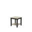 Table de bout moderne à 2 tons avec table de bout et rangement sous la table