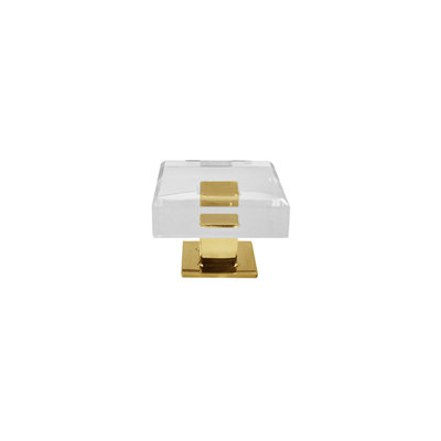Oversized Baker 2 1/2" Length Square Knob