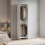 Armoire ouverte de 84 po avec 2 barres de suspension, 2 tablettes, un rangement et une solution de rangement compacte