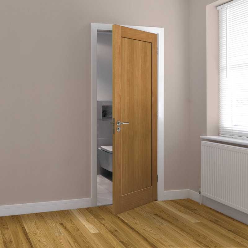 Etna Oak Fire Door Unfinished, 198.1cm H x 83.8cm W x 4.4cm D
