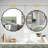 Scalloped Round Metal Wall Mirror-853776023-853776008