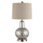 Lampe de table 23,5 "argentée avec USB