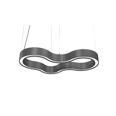 Luminaire suspendu géométrique à 1 lumière DEL unique