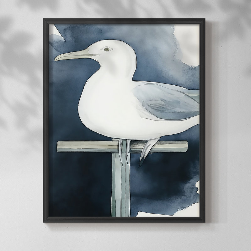 ANIMALS Series III - reproduction encadrée de qualité supérieure - prête à être accrochée - aucun clou requis, Noir
