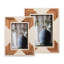 Decorative Photo Frame Contemporary Rustic Resin Brown and White Cascading Design Picture Frame-121487874