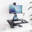 Convertisseur de bureau électrique debout Mount-It, support de table avec support pour écran, plateforme de 28 po de largeur