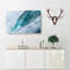 Curve Of The Ocean Wave Painting - Wrapped Canvas-56654795