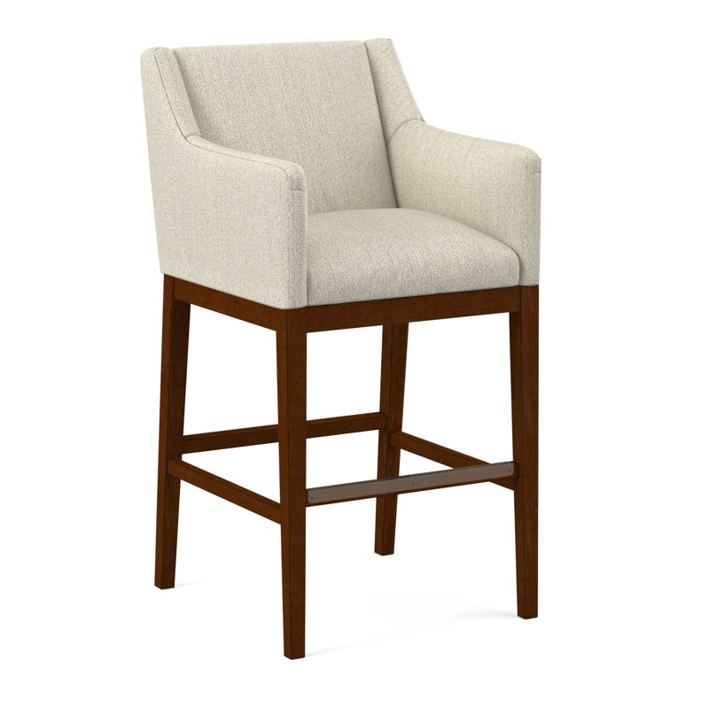 Upholstered Stool, 61493-88, Pecan