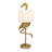 Resin Flamingo Table Lamp with Linen Shade