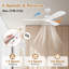 Ventilateur de plafond en bois à 3 pales de 52 po avec lumière, télécommande, WiFi / Alexa, moteur à courant continu silencieux, à intensité variable, intérieur / extérieur-999337224