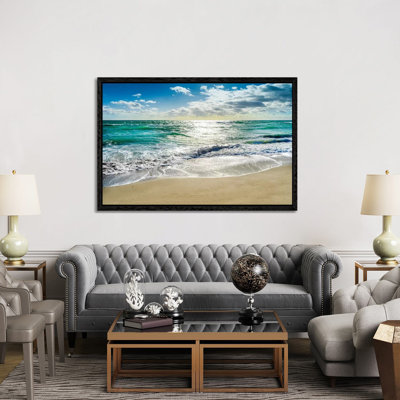 Silent Beach Waves Hollywood Florida 1 Piece Wall Art on Canvas