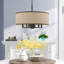 Lustre cylindrique à sept lumières avec abat-jours Berthine-671817195-671817193