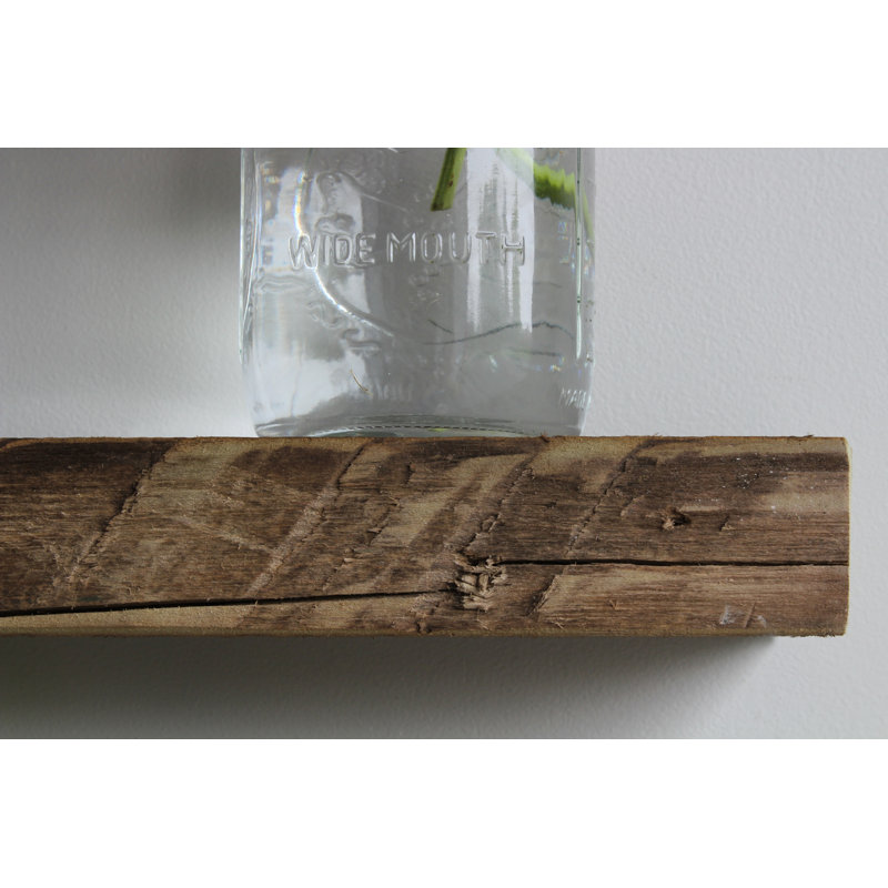 Joao 2 Piece Solid Wood Floating Shelf, Natural, 2" H x 48" W x 7" D