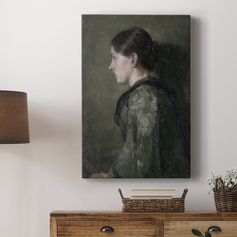 Reproduction de portrait rétro - galerie Cavas, H 36 po x l 24 po