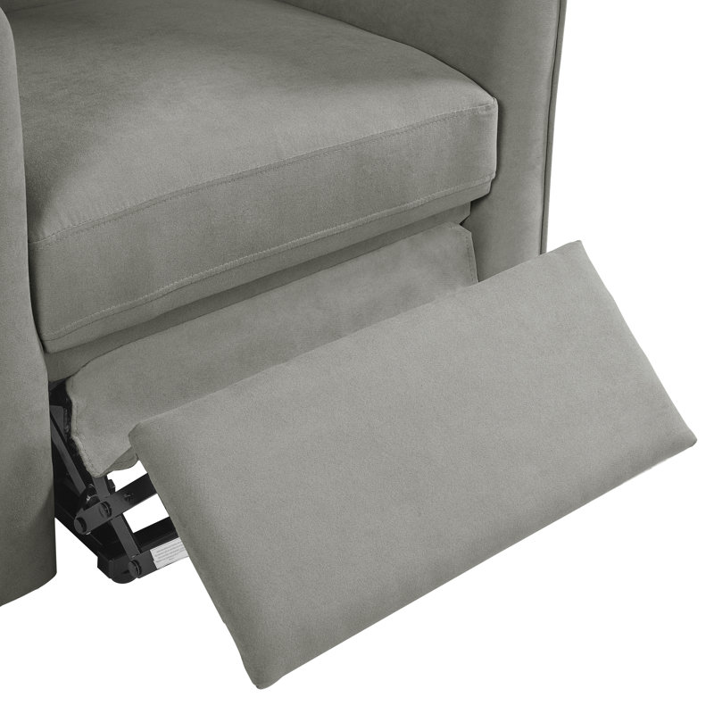 Fauteuil inclinable électrique de 33,5 po de largeur avec repose-pieds, Gris
