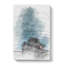 Stranded Boat Upon the Beach in Abstract - Wrapped Canvas Drawing - Wrapped Canvas-55338846