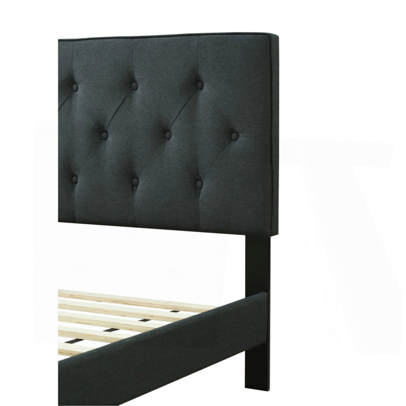 Lit simple capitonné dans une boîte avec USB, Lit simple