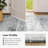 6'X9' Washable Neutral Vintage Distressed Aesthetic Area Rug Grey