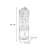 Modern Chestnut Glass Solid Wood Accent Cabinet