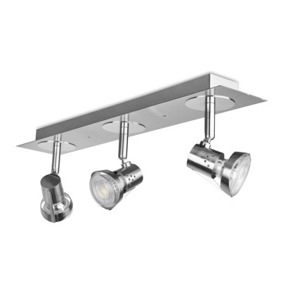 Luczak 3-light Directional Spot Plate Bar Flush Mount