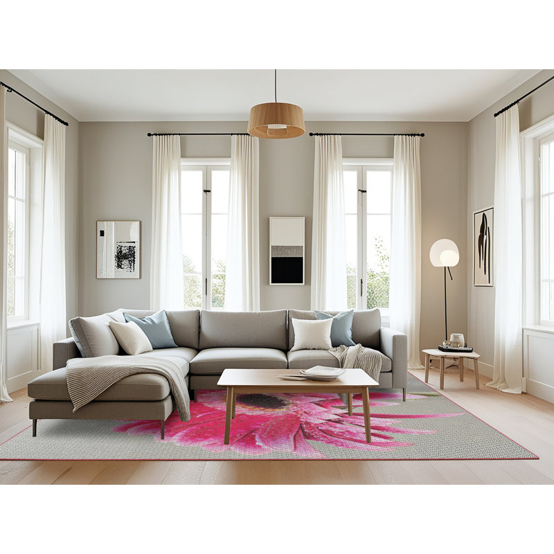 Tapis rose Selen, Rectangle 8 pi x 10 pi