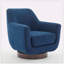 Fauteuil demi-tonneau pivotant de 30,90 po Mercersville-77118876