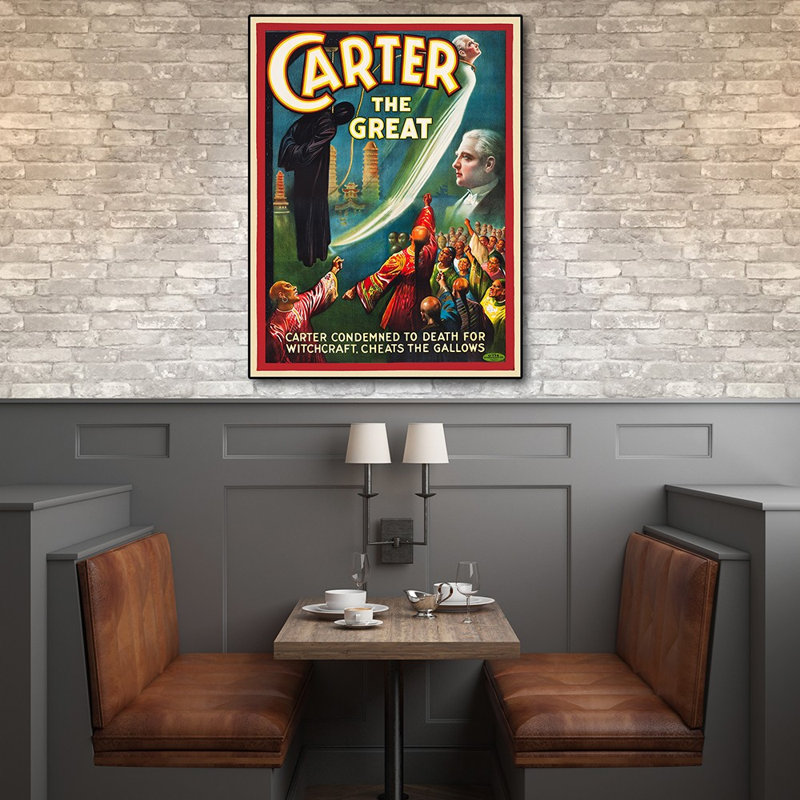 Art mural rétro 1926 Carter Witchcraft Magic