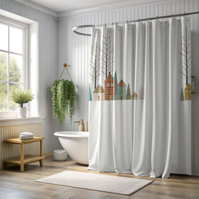 Cosy Flurries - Rideau de douche Premium