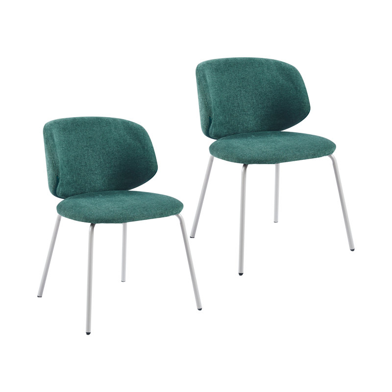 Titus Fabric Dining Chairs (Set of 2), Green