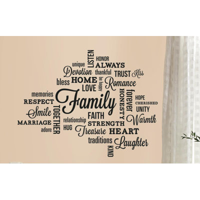 Deco Text & Numbers Non-Wall Damaging Wall Decal