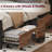 Queen Size Bed Frame With 4 Storage Drawers & Headboard – Rustic Metal, No Box Spring Needed, Noise Free