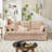 81'' W Upholstered Line Look Farmhouse Slipcover Couch Sofa -328504047