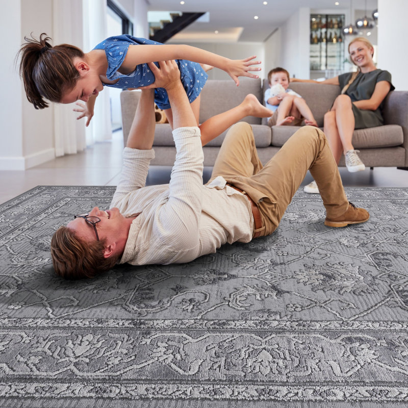 Stylish Oriental Area Rug For Living Room Bedroom, Office