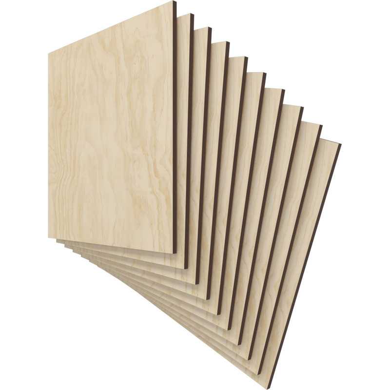 Planches en bois, Bouleau, H 11,75 po x l 11,75 po x P 0,25 po
