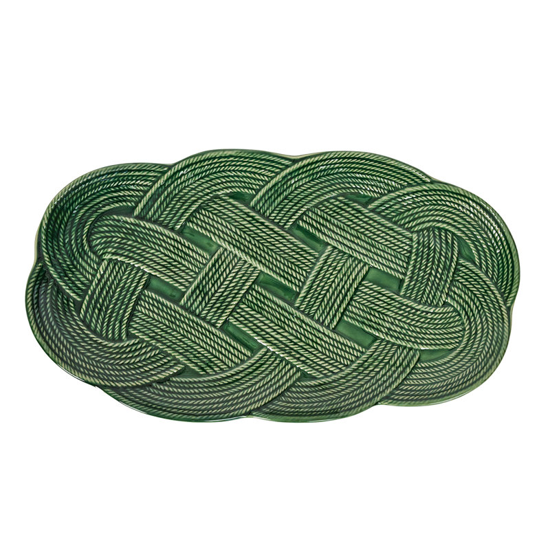Le Panier Mystic Knot 15" Hostess Tray, Basil