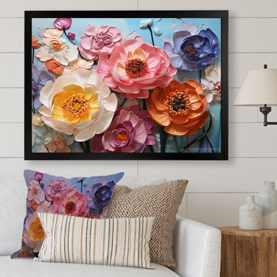 «Flower Field of Ranunculus», reproduction d'art liquide
