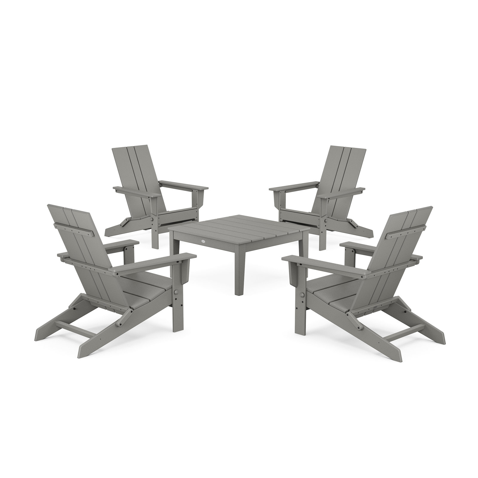 4-Person Patio Seating Group, Slate Gray
