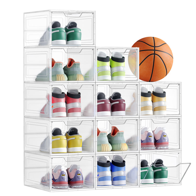 Blosse 10 Pair Shoe Storage Cabinet, White