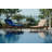 Capri Outdoor Teak Wood Chaise Lounge Set