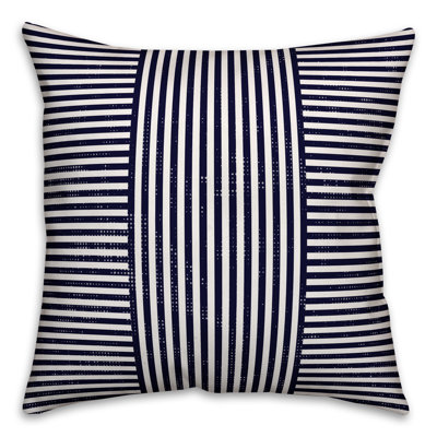 Striped Reversible Throw Pillow