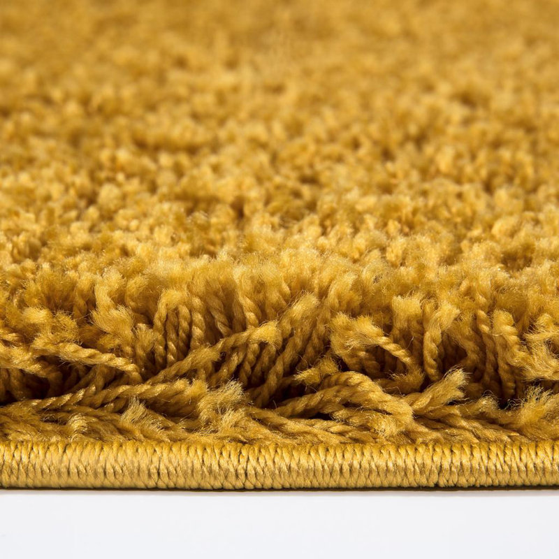 Ermias Solid Colour Shag Area Rug, Rectangle 200 x 290cm