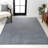 Twyla Classic Solid Low-Pile Machine-Washable Gray Rug-967405163