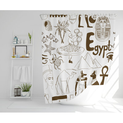 Rek Polyester Shower Curtain