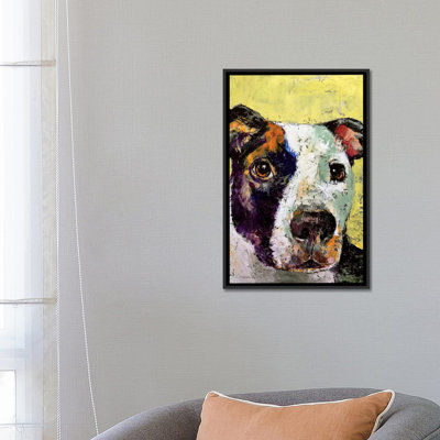 Pit Bull Portrait by Michael Creese - Unframed Gallery-Wrapped Canvas Giclée on Canvas