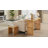 Pine Dining Bench And Table, Indoor Wood Bench For Entryway,Living Room,Kitchen And Bedroom Table And Bench Set (Nature, Bench & Table) Small Tempered Glass Included