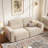 82" Velvet Square Arm Loveseat Sofa, Premium Upholstered Living Room Sofa Couch -1507138520
