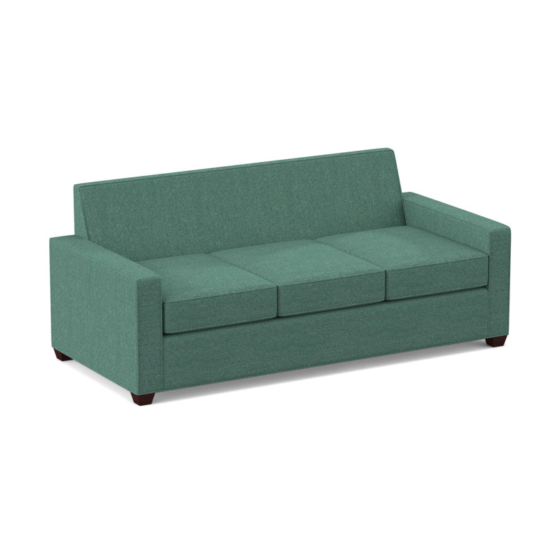 Avery Queen Sleeper Sofa, Empire Mahogany, Antic Lagoon, Hybrid