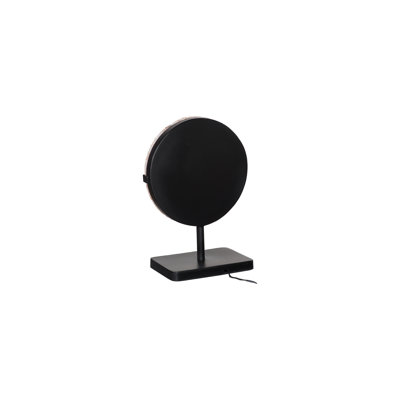 Onyx Lamp, Round Black Base