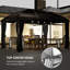 33 Ft. W x 25 Ft. D Aluminium Hardtop Gazebo-1522925569
