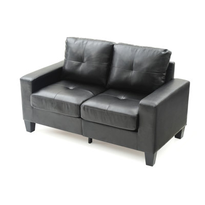 Newbury Modular Loveseat , BLACK